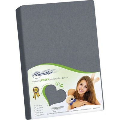 Bellatex prestieradlo jersey tmavě šedé 120x200