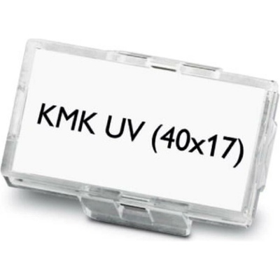 Phoenix Contact 1014109 KMK UV (40X17) držák označení Druh montáže: kabelové spony Potisknutelná plocha: 40 x 17 mm tran