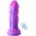 HISMITH HSA99 Dream Sky Monster Series Curved Giant Suction Dildo with Vibrations 20.3cm Pink-Purple