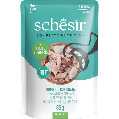 Schesir Cat C&B Wet Adult Tuniak s pražmou v želé 85 g