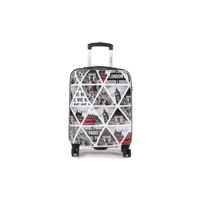 Saxoline Самолетен куфар за ръчен багаж Cities B25W1.49. 09 Сив (Cities B25W1.49.09)