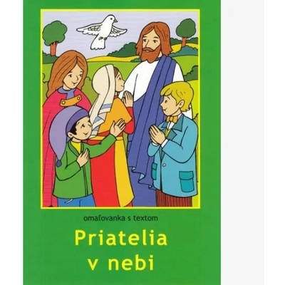 Priatelia v nebi omaľovanka s textom