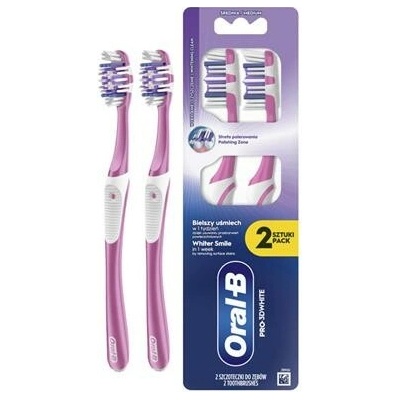Oral-B Pro-3D White zubní kartáček Medium 2 ks