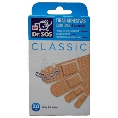 Dr. SOS Classic Vodeodolné náplasti 2 veľkosti 20 ks
