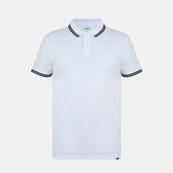 Firetrap Мъжка блуза с яка Firetrap Lazer Polo Shirt Mens - White