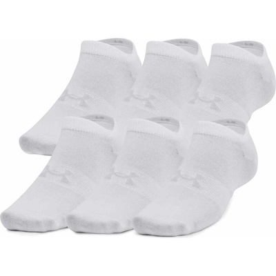 Under Armour ESSENTIAL NO SHOW 6 PK biela