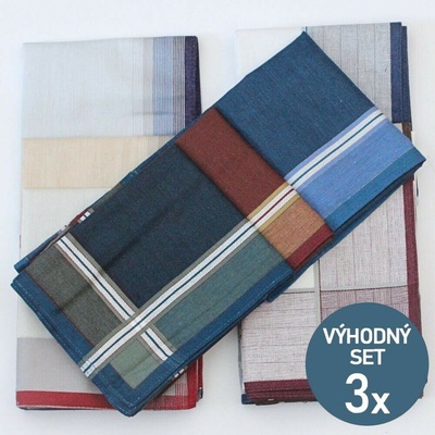 Etex Pánské kapesníky z česané bavlny - výhodný set 18 kusů