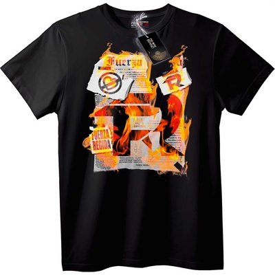 NOONEBRAND Тениска Пламтящ Вестник - 5XL, Black