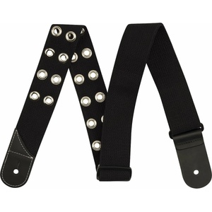 Jackson Cotton Grommet Strap Black Колан за китара (2997474001)