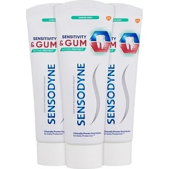 Sensodyne Sensitivity&Gum Whitening zubní pasta 3 x 75 ml