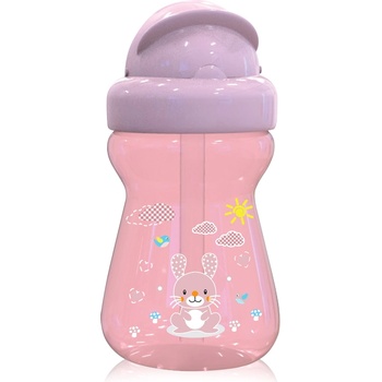 Baby Care Мини спортна бутилка Lorelli - Animals, 200 ml, Blush Pink (10200740002)