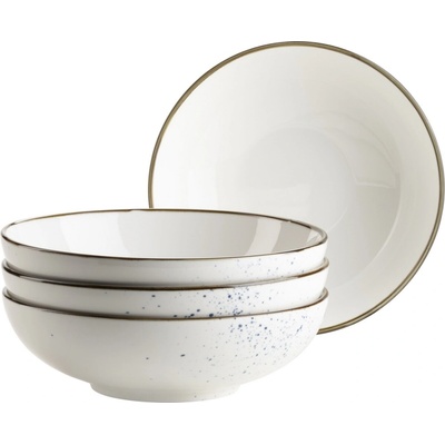 Mäser súprava misiek Pintar White modré bodky 22 cm 4 ks