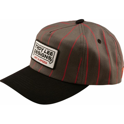 Troy Lee Designs TLD Unstructured Curved Snapback Medieval Gray / Red