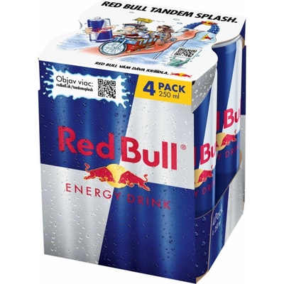 Red Bull Energetický nápoj 4 x 250 ml