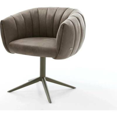 Delife Jada-Flex mikrovlákno taupe vintage podnož křížová titanová barva taštičkové pružiny