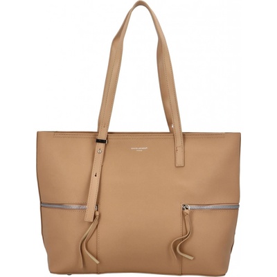 Dámský stylový koženkový shopper Soffii světle kamelová