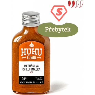 Huhu Chilli Meruňková chilli omáčka Hot 100 ml