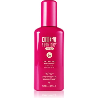 Coco & Eve Sunny Honey Coconut Milk Body SPF50 слънцезащитен лосион за тяло SPF 50 200ml