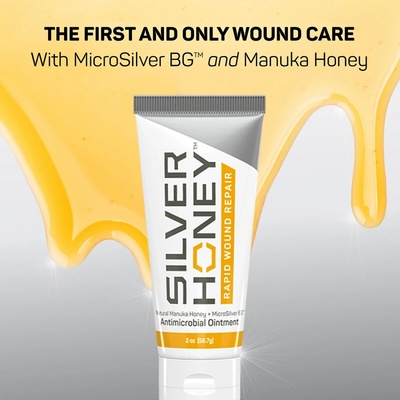 Absorbine Mast na podporu hojení otevřených ran a ochranu proti infekci Silver honey tuba 56,7 g