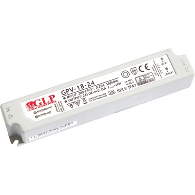 GPV, 18W LED zdroj GPV-18-24, 0,75A, 24V