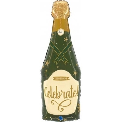 GRABO fóliový balónek Šampaňské láhev 37" 94cm nafukovací