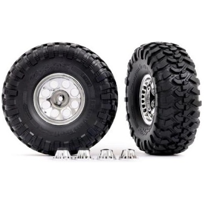 Traxxas колело 2.2", диск класически хромиран, гуми Canyon Trail (2) (за #8255A)
