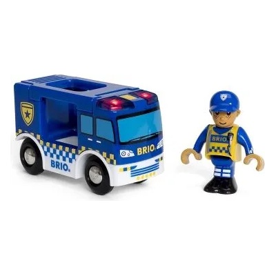 BRIO - Играчка - Полицейски ван със светлинен и звуков сигнал (33825)