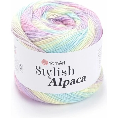 YarnArt Příze Stylish Alpaca 7707 pastelové odstíny