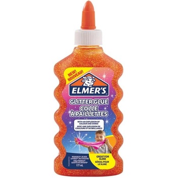 Elmer's Течно лепило Elmer s Glitter Glue, 177ml, оранжево (28474-А-ОРАНЖЕВ)