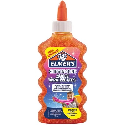 Elmer's Течно лепило Elmer s Glitter Glue, 177ml, оранжево (28474-А-ОРАНЖЕВ)