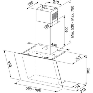 Franke Аспиратор vertical fpj 615 v bk/dg a franke (330.0573.294)