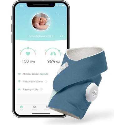 Owlet Smart Sock 3 mořsky modrá – Zboží Dáma