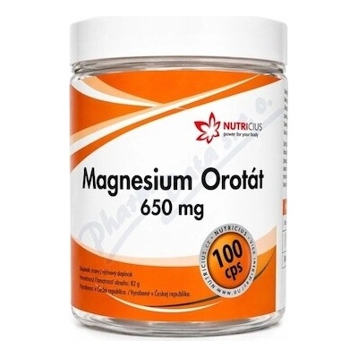 Magnesium Orotát 650mg 100 kapslí