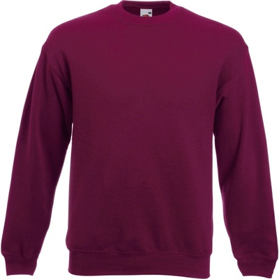 Fruit of the Loom mikina Premium Set-In Sweat, pánská COT16215437001 burgundy