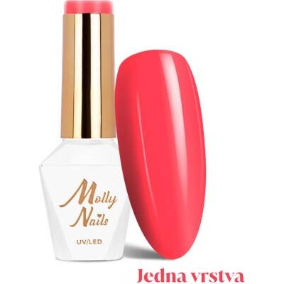 Molly Nails Vivid Vibes Hot Coral gel lak č 286 8 g