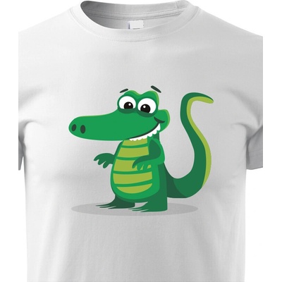 dětské triko Krokodýl bílá