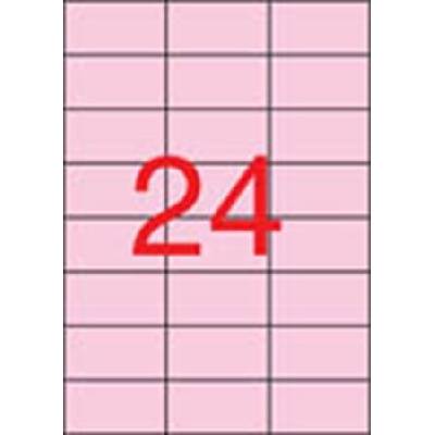 APLI Štítok 70 x 37 mm farebný pastelovo ružový 480 štítkov balenie 11843
