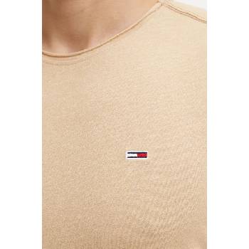 Tommy Jeans Тениска Tommy Jeans в кафяво с изчистен дизайн DM0DM09586 (DM0DM09586)