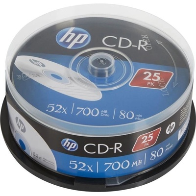 HP CD-R 700MB 52x, 25ks