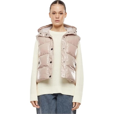 Потник Urban classics Recycled Shiny Puffer vest - Beige (Dusk Rose)