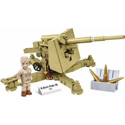 COBI 3141 World War II Nemecké protilietadlové delo 8.8 cm Flak 18 1:35