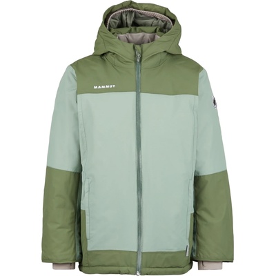 Mammut Детско водоустойчиво яке Mammut Kid's Treeline Hardshell Thermo Hooded Jacket Waterproof jacket - Willow / Marsh - размер 104 (EU) (703-6434-0311)
