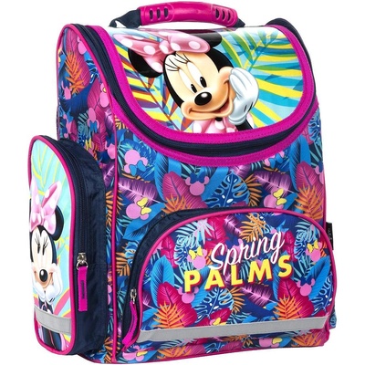 DERFORM Ученическa раница с ергономичен гръб Minnie Mouse - Spring Palms (44892)
