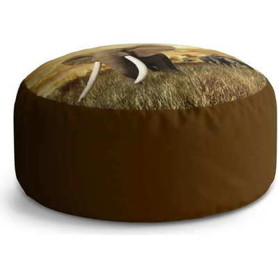 Sablio Taburet Circle Slon Africký: 38x48 cm