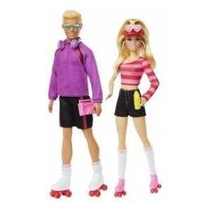 Mattel Barbie pack 2 Barbie and Ken Skaters dolls