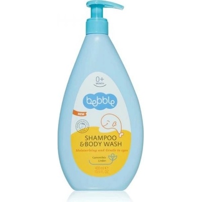 Bebble Detský jemný gél a šampón harmanček a lipa 400 ml