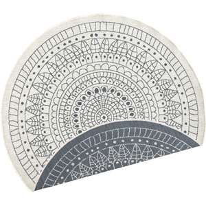 Hanse Home Сив и кремав килим за открито , ⌀ 140 cm Porto - NORTHRUGS (103143-140)