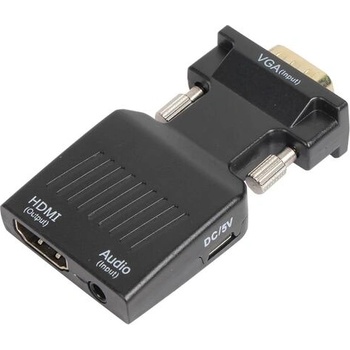 VCOM Адаптер, VCom CA337A, Adapter VGA M / HDMI F with Audio (CA337A)