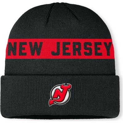 Fanatics Pánská zimní čepice New Jersey Devils NHL Authentic Pro A/Cap Cuffed beanie