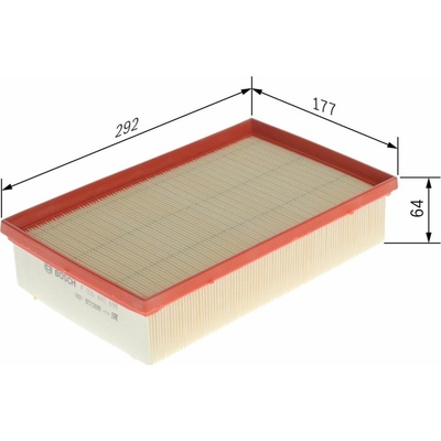 Vzduchový filtr BOSCH F 026 400 698 (F026400698) | Zboží Auto